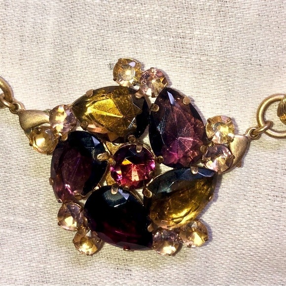 RARE Stella & Dot Double Chain Gold Necklace Detachable Pendant - Picture 6 of 13